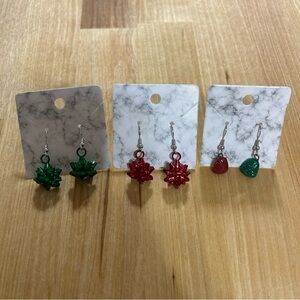 Hand-crafted Christmas Earrings